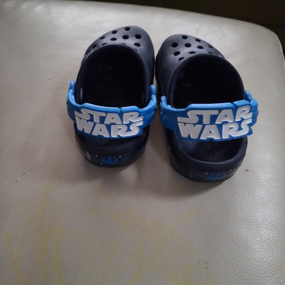 CROCS Star Wars Shoes Luke Skywalker Light Up Clogs Kids Sz 7 - Picture 4 of 5